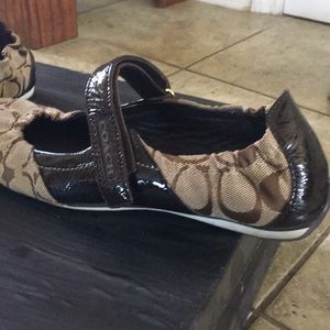 Coach Shoes - Coach ballet flats with adjustable Velcro straps Coach Shoes - Coach ballet flats with adjustable Velcro straps